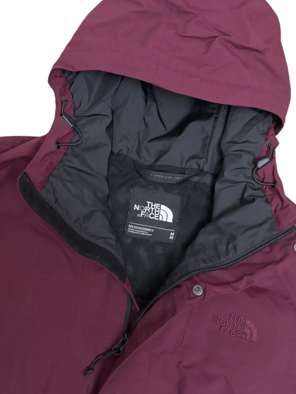 THE NORTH FACE DRYVENT Jacket Waterproof Windbreaker Long Rain Coat Mens Medium